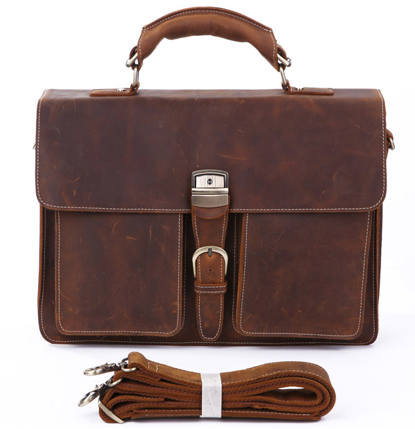 Leather Messenger Bag / Briefcase